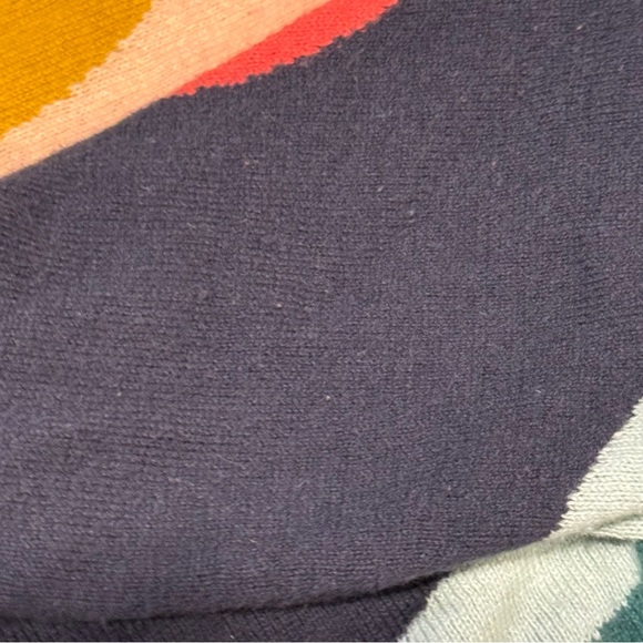Marine Layer Womens Icon Wavy Rainbow Stripe Cotton Sweater S - Picture 10 of 12